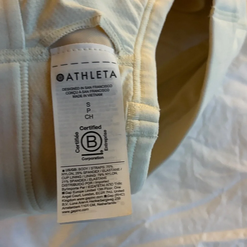Athleta Bra/Leggings Set in Glow (Butter Yellow) Size S - Picture 7 of 9